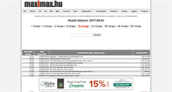 Desktop Screenshot of maximax.hu