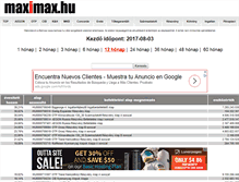 Tablet Screenshot of maximax.hu